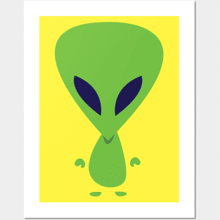 Cute little alien Posters and Art